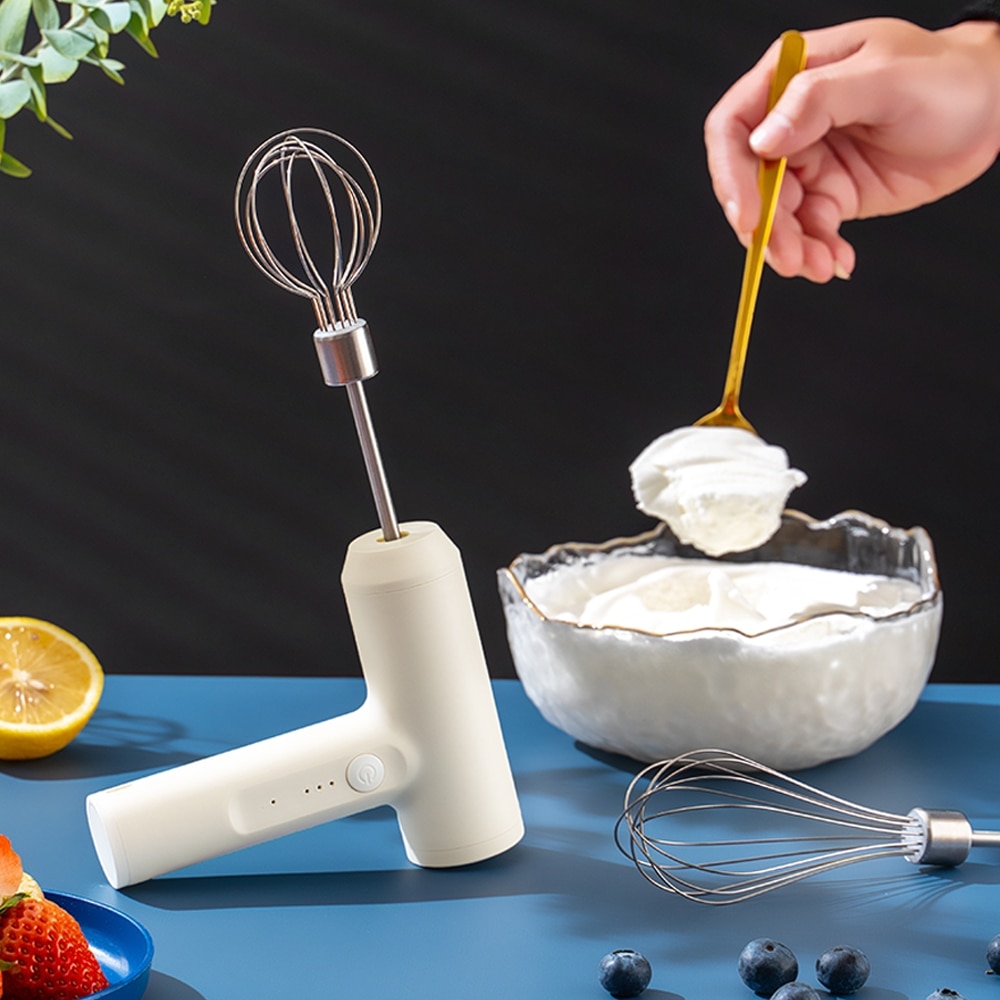 1 PCS Wireless Electric Food Mixer Portable 3 Speeds Egg Beater Baking Dough Cake Cream Mixer Kitchen Tools - Image 5