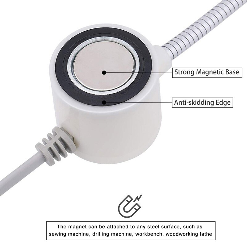 10/20/30 Industrial Lighting LED Sewing Machine Night Lights Home With Magnetic Flexible Adjustable For Base Adsorbed Work Lamps - Image 3