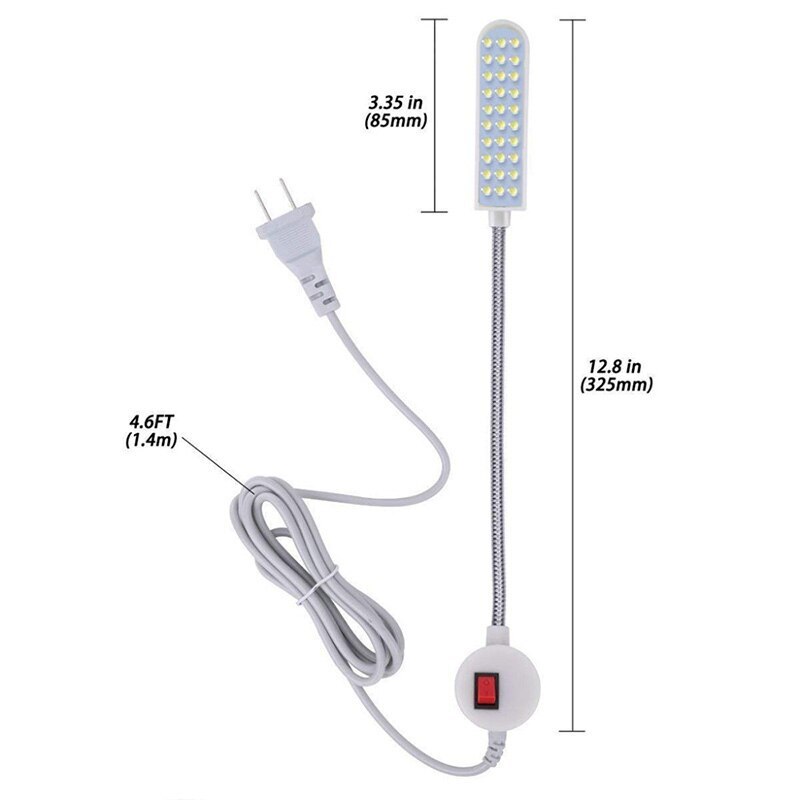 10/20/30 Industrial Lighting LED Sewing Machine Night Lights Home With Magnetic Flexible Adjustable For Base Adsorbed Work Lamps - Image 4