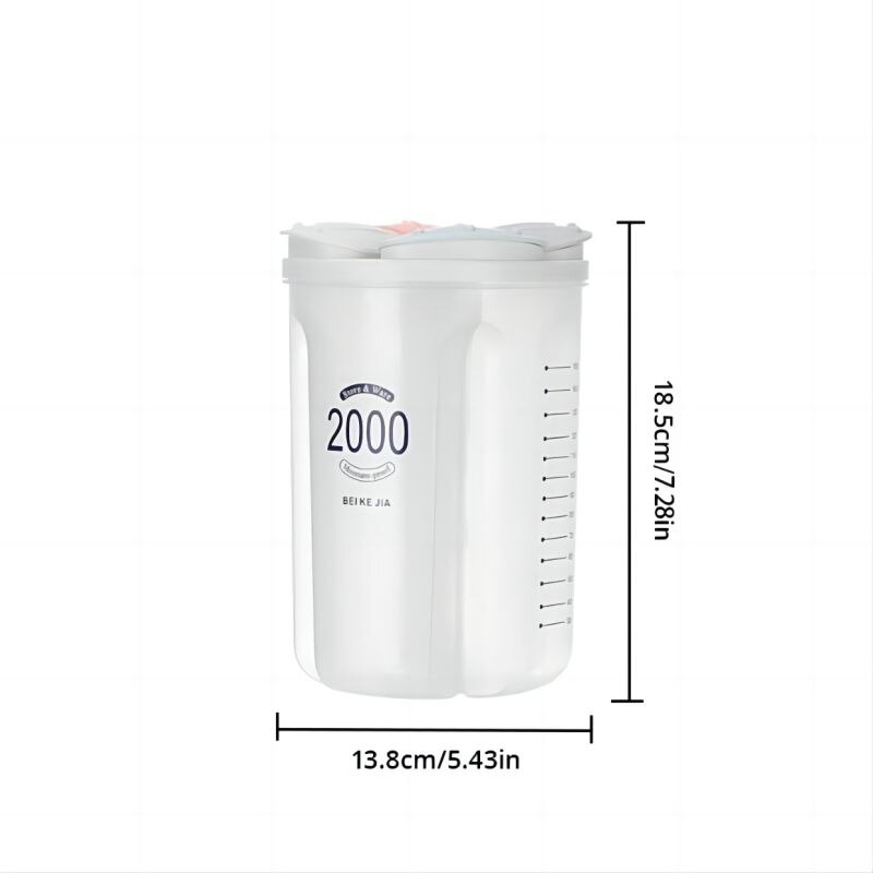 1pc Grain Miscellaneous Grain Storage Tank Plastic Partition Storage Tank Kitchen Household Food Sealed Multifunctional Storage - Image 6
