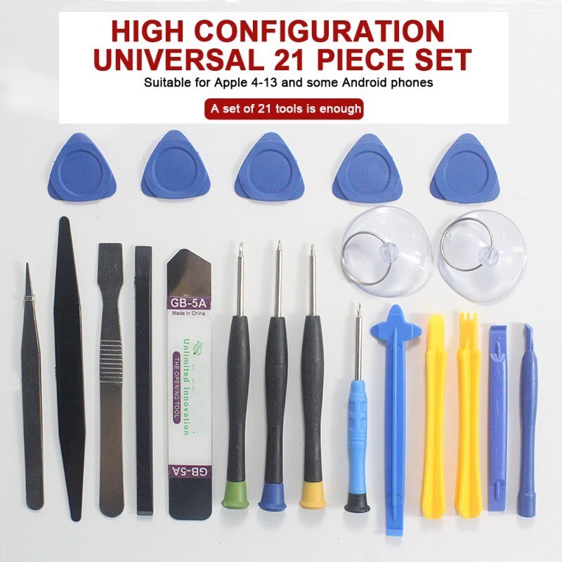 21 in 1 Mobile Phone Disassembly Repair Kit Apple Android Set Screwdriver Combination Skid Multi Function Disassembly Kit