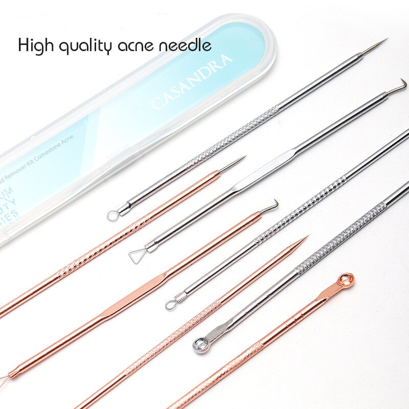 4PCS Acne Blackhead Comedone Black Spot Pimple Blemish Remover Skin Care Women Beauty Acne Treatment Pore Cleanser Needle Hook - Image 4