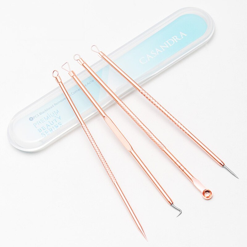 4PCS Acne Blackhead Comedone Black Spot Pimple Blemish Remover Skin Care Women Beauty Acne Treatment Pore Cleanser Needle Hook - Image 6