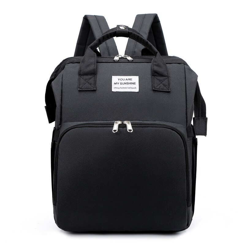 Black Oxford Waterproof Storage Bag for Mommy's and Baby's Items Perfect for Traveling Maternity Bag Baby Organizer