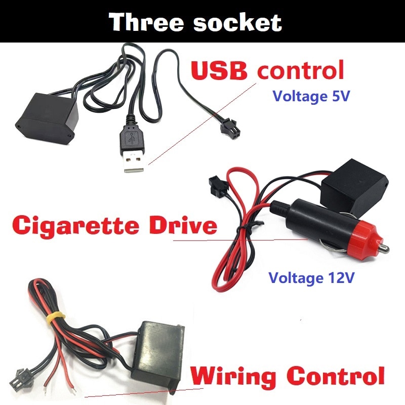Car Environment El Wire LED USB Flexible Neon Interior Lights Assembly RGB Light For Automotive Decoration Lighting Accessories - Image 3