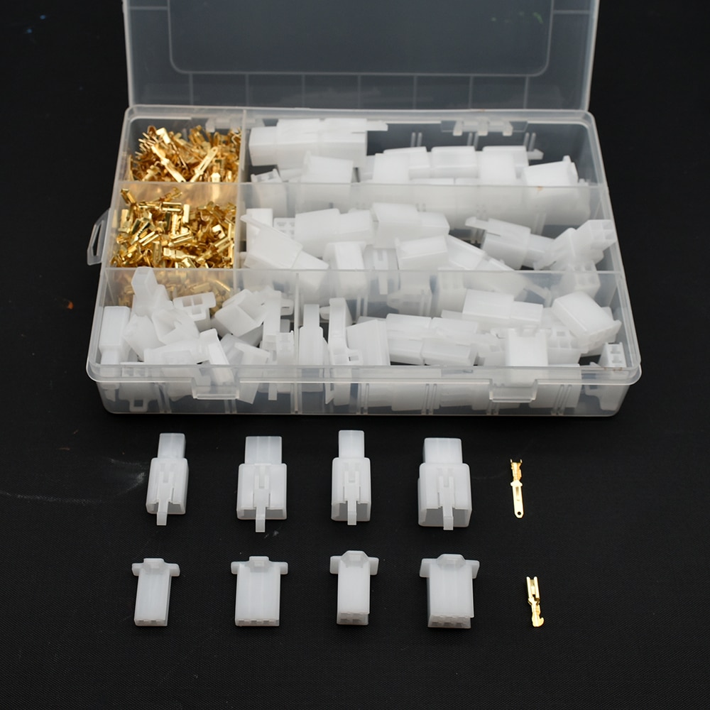 Car Motorcycle 380Pcs Electrical 2 3 4 6 Pin Male Female Terminals Automotive 2.8 plug Kit Boat Wire Connector Terminal - Image 4