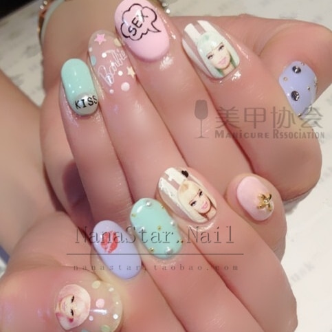 Cartoon Barbie Nail Stickers for Female Kawaii Princess Y2K Girls Tearable Nail Art Watermark Stickers Children Diy Toy Gifts - Image 2