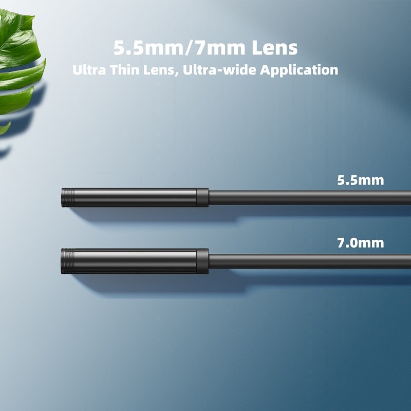 ENWOR Industrial Endoscope Camera IP67 Waterproof 5.5mm 7mm 3IN1 For Android Phones PC USB Endoscope Camera 6LEDs Adjustable - Image 5