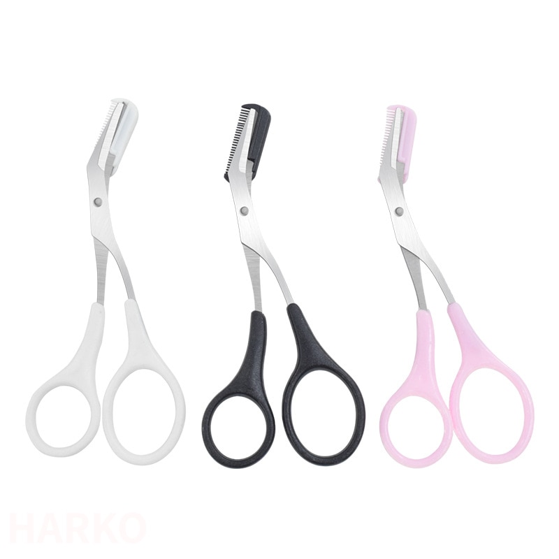 Eyebrow Trimmer Scissor Beauty Products for Women Eyebrow Scissors with Comb Stainless Steel Makeup Tools Beauty Scissors - Image 2