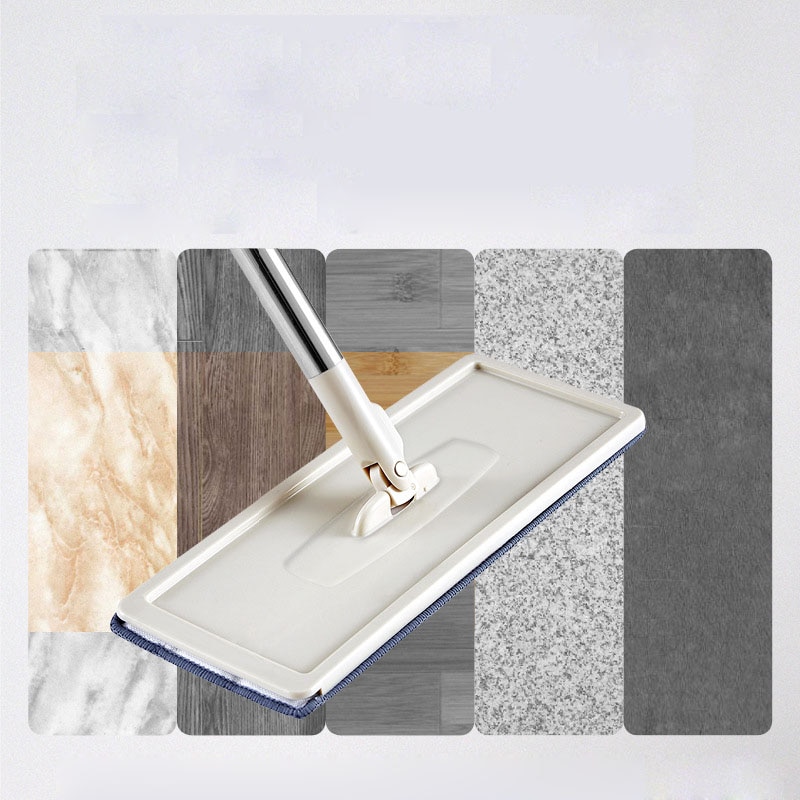Floor Mop Microfiber Squeeze Mops Wet Mop with Bucket Cloth Squeeze Cleaning Bathroom Mop For Wash Floor Home Kitchen Cleaner - Image 4