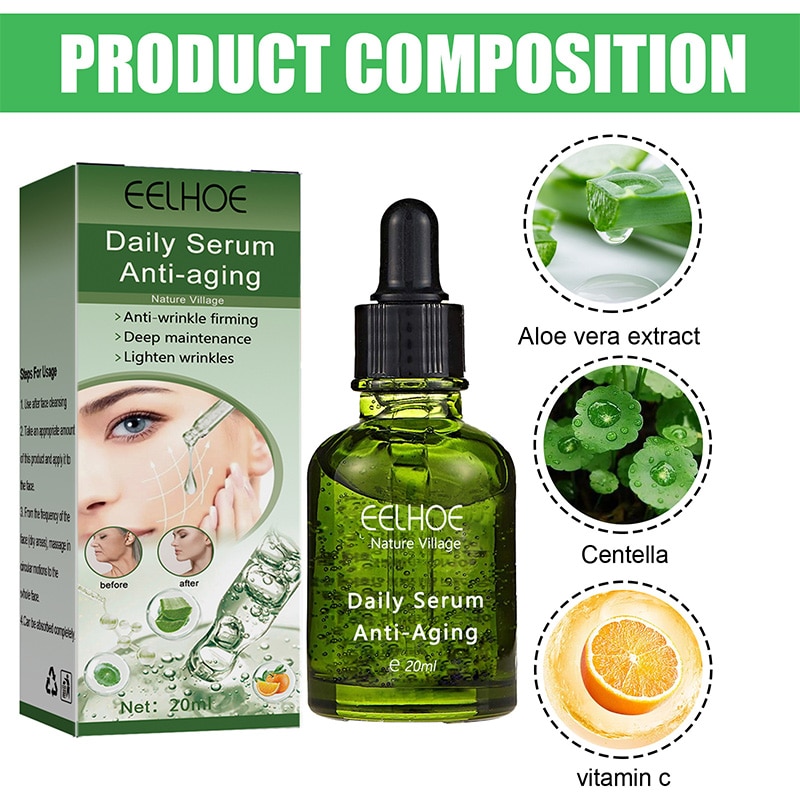 Instant Wrinkle Remover Whitening Essence Lift Firming Fade Face Fine Lines Brighten Nourish Beauty Skin Care Moisturizing Serum - Image 6