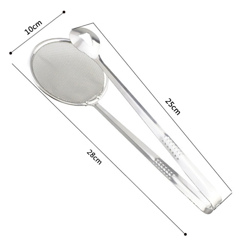 Kitchen Accessories Multifunction Stainless Steel Sieve Filter Spoon Fried Food Oil Strainer Clip Handheld Cooking Tools Gadgets - Image 3