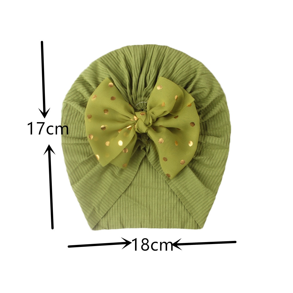 Lovely Shiny Bowknot Baby Hat Cute Solid Color Baby Girls Boys Hat Turban Soft Newborn Infant Cap Beanies Head Wraps - Image 6