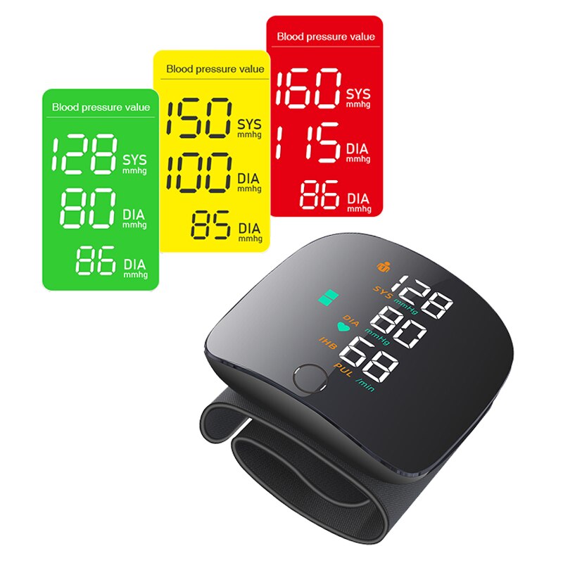 Medical Wrist Blood Pressure Monitor Baumanometro Digitlal Tensiometro Household Health Monitors Blood Pressure Measuring