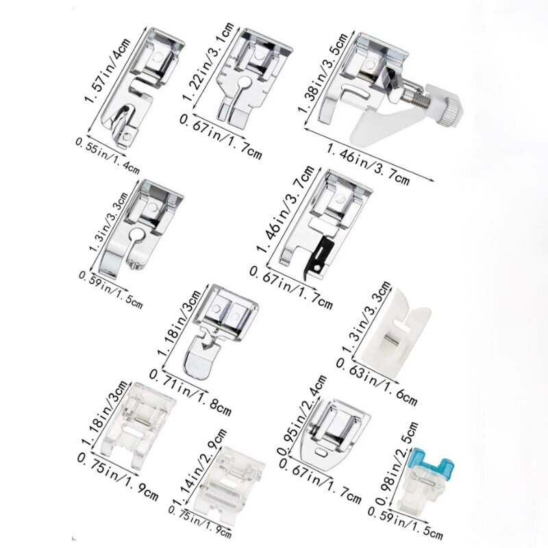 Sewing Machine Foot Presser Accessories 11pcs - Image 5