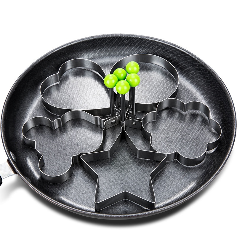 Shapes Stainless Steel Fried Egg Shaper Egg Mold DIY Breakfast Egg Pancake Rings Sandwich Kitchen Tools Utensil Baking Tools - Image 3