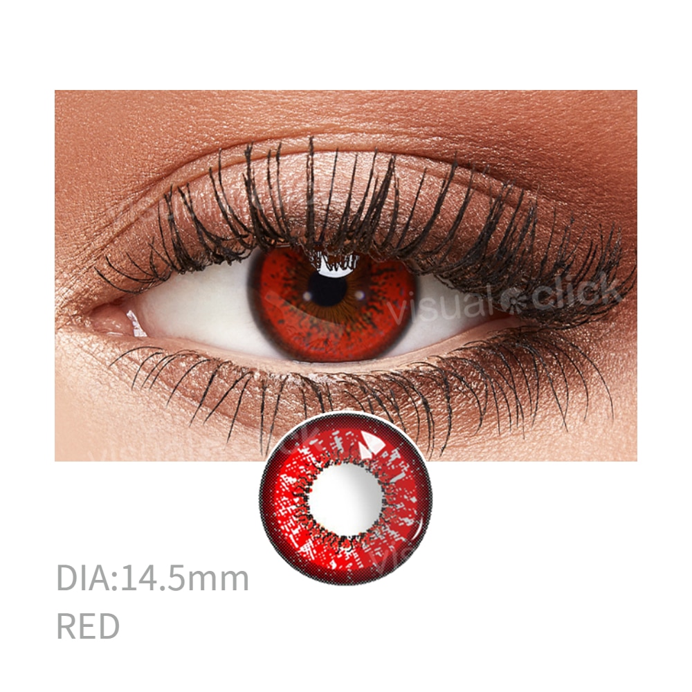 Visual Click Color Contact Lenses for Eyes Anime Cosplay Colored Lenses Blue Red Multicolored Lenses Contact Lens Beauty Pupils - Image 2