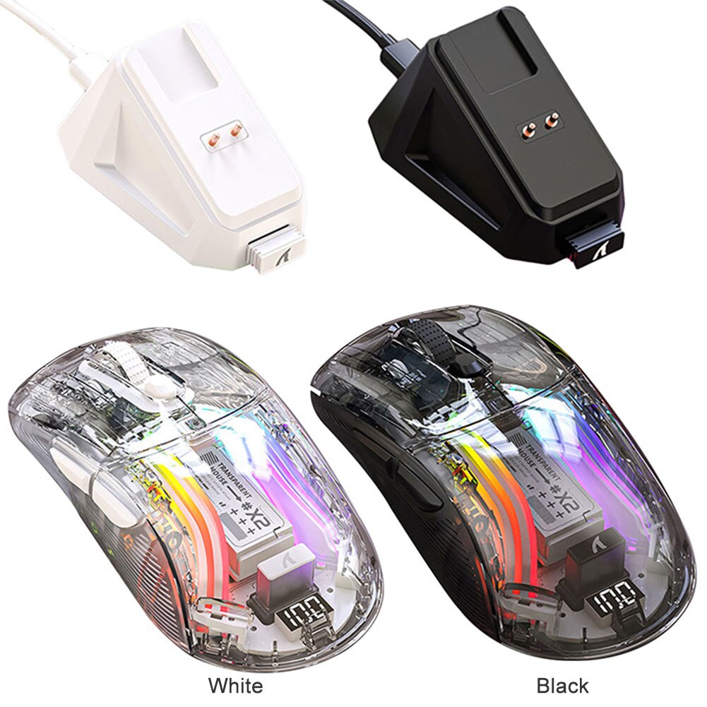 Wireless Gamer Mouse RGB Lighting 3 Modes Electronic Competition Mice Bluetooth-Compatible 5.0/2.4G/USB-C for ESports Office - Image 2